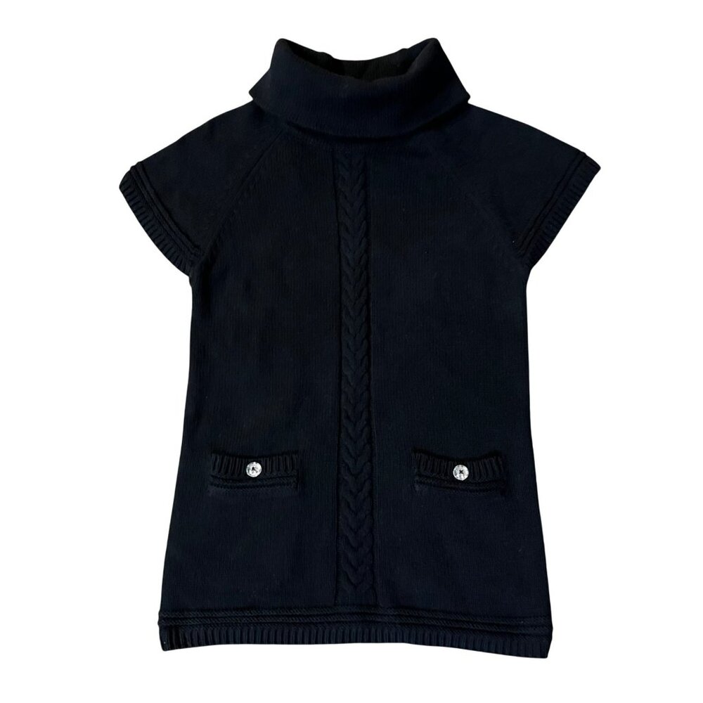 Gymboree Girls Sweater Tunic Black Knit Size 10-12 NEW With Tags